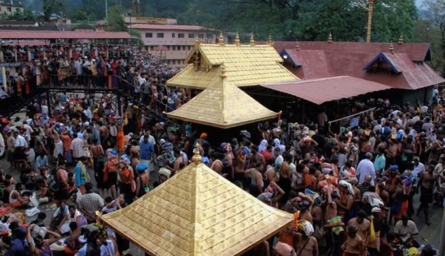 Sabarimala Pilgrimage on the way in Kerala