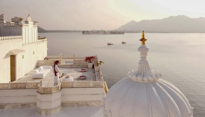 The shimmering Taj Lake Palace is one of the most romantic hotels in the world