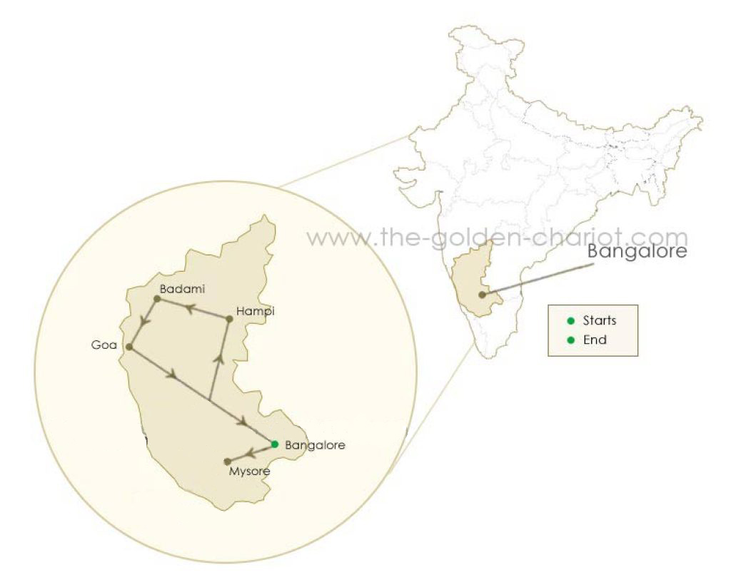 Majestic Karnataka Route Map